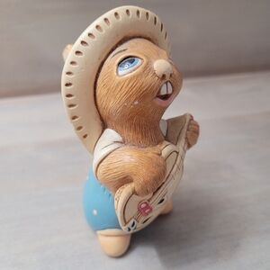 Pendelfin Rabbits Vintage "Rocky" Hand Painted Stonecraft Collectible Figurine